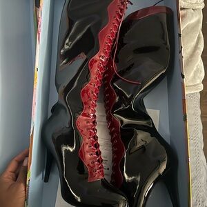 Black and Red Women's Boots